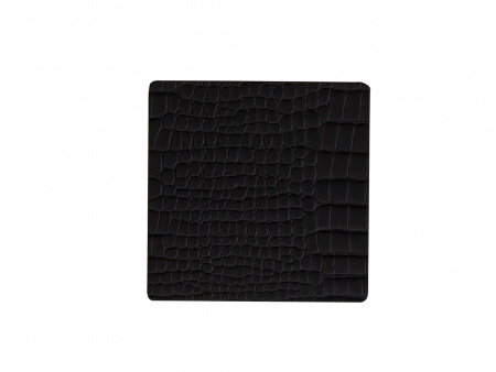 9898 CROCO black подстаканник квадратный 10x10 см, толщина 2мм